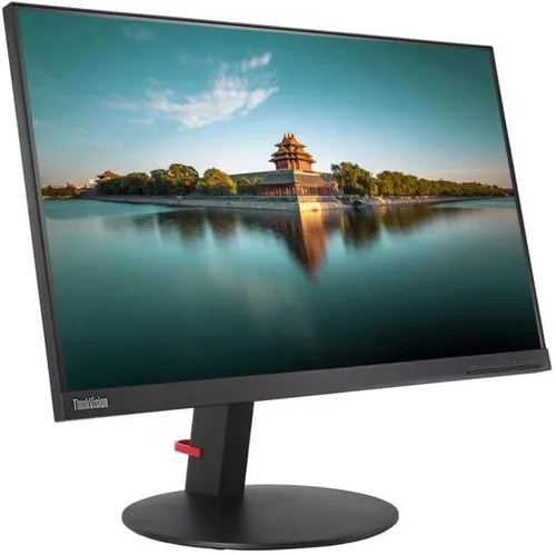 Lenovo ThinkVision T24i Monitor LCD WLED Full HD de 24 pulgadas, color negro Raven 250 Nit, tecnología IPS, 1920 x 1080, HDMI, VGA, DisplayPort, Hub