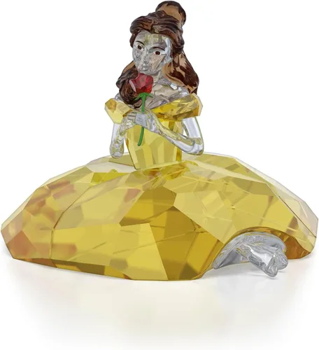 Vista 8 de Swarovski Figura coleccionable de cristal de la Bella y la Bestia, rosa encantada