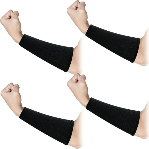2 pares de mangas de protección de brazo, resistente a las quemaduras, antiabrasión, antebrazo, protector para hombres, piel fina