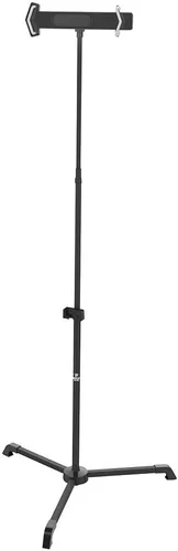 Pyle Soporte de metal para tableta, diseño antirrobo con puerto de carga USB, altura ajustable y rotación de 300 grados, compatible con iPad,