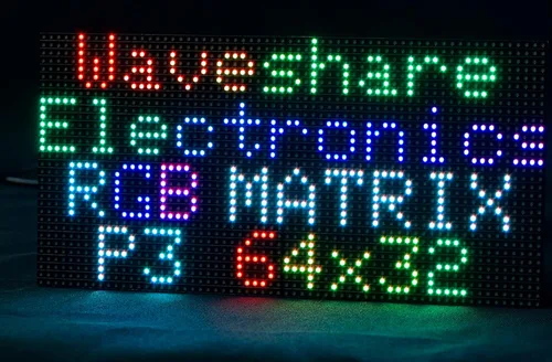 Panel de matriz LED RGB 64 × 32, 2048 píxeles DOTS de 0.118 in de paso, compatible con Arduino/Raspberry Pi Pico/ESP32, permite mostrar texto 9.8 ft