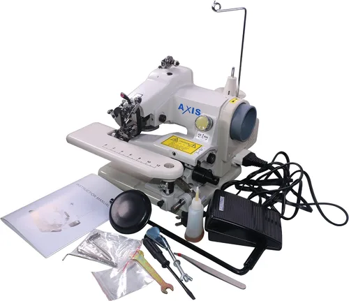 Axis 500-1 Máquinas de dobladillo de punto ciego portátiles Alteraciones Pantalones de dobladillo - Máquina de coser de costura Costura Hemmer Pedal