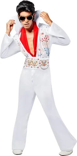 Rubies Costumes Disfraz de Elvis para adultos, hombre