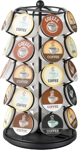 Soporte para K-Cups Nifty – Compatible con K-Cups, Carrusel de Cápsulas de Café | Soporte para 35 K-Cups, Gira 360 Grados, Plataforma Lazy Susan,