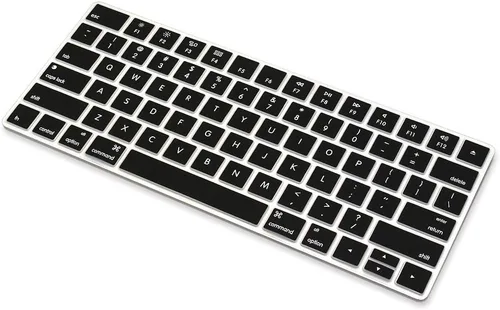 ProElife Funda protectora de teclado de silicona ultra fina para Apple Magic Keyboard y Magic Keyboard 2 (versión de EE. UU., modelo: Negro