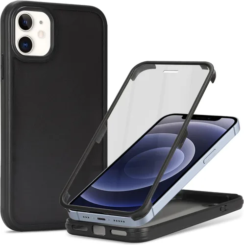 Funda para iPhone 12 mini con protector de pantalla integrado, para Apple 12 Mini, fundas de cuerpo completo para hombres, mujeres y niñas, color