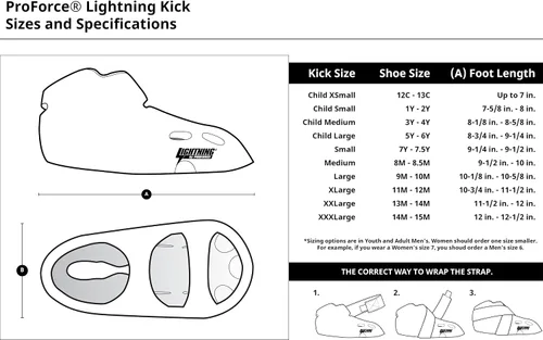 Vista 2 de ProForce Lightning Kicks - Zapatos de entrenamiento para artes marciales Negro