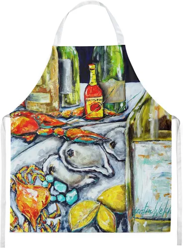 Vista 10 de Caroline's Treasures Apron Cooking Kitchen Server Baking Crafts Gardening for Adult Women Men, Unisex, Large, Multicolor