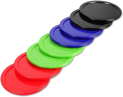 Vista 9 de 2.5 Inch Hockey Pucks, 8 Pcs Air Hockey Pucks Set Durable Puck for Air Hockeys Table
