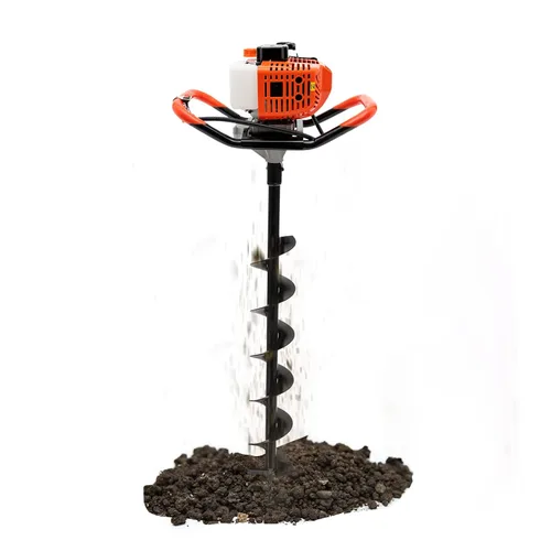 Excavadora de agujeros de poste de barrena de 52 cc-2 tiempos a gas para excavadora de tierra para jardín con brocas (4, 6 y 8 pulgadas) y varillas