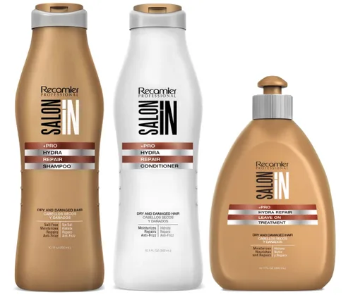 Vista 7 de Salon In Recamier Curls & Waves Bundle - Champú, acondicionador y tratamiento sin enjuague para cabello rizado u ondulado
