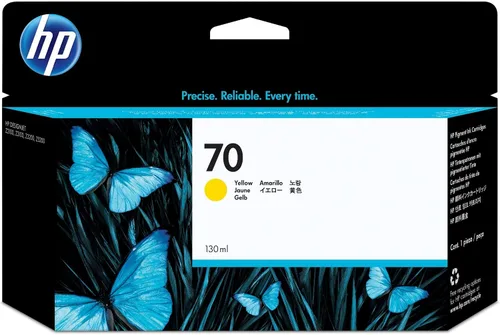 HP Cartucho de tinta original 70 amarillo de 4.4 fl oz (C9454A) para impresoras DesignJet Z5400, Z5200, Z3200, Z3100 y Z2100 de gran formato,